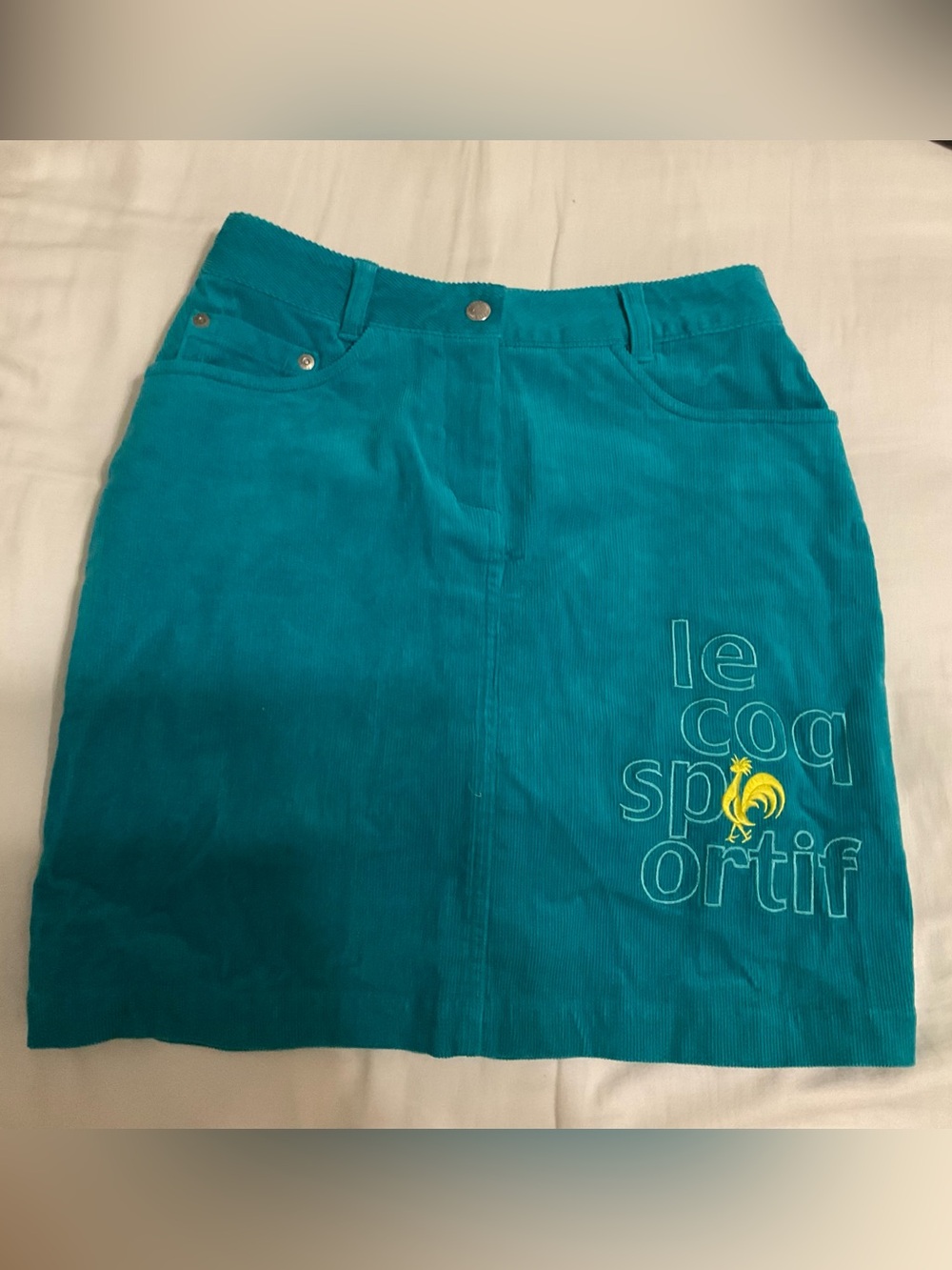 Le Coq Sportif Teal Athletic Skirt